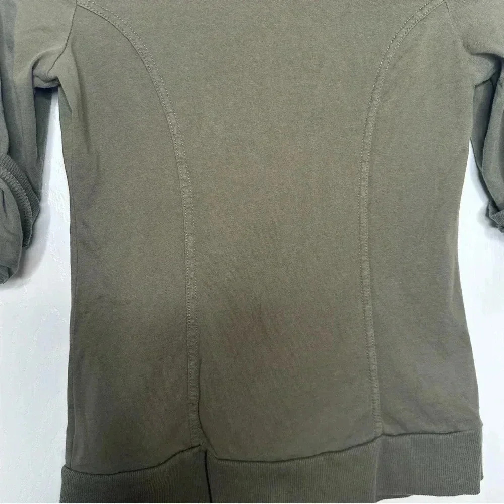 Smart Set Sweatshirt Zippered Green Size Extra Small - Picture 5 of 16